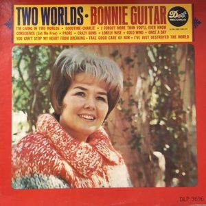 Bonnie Guitar Two Worlds Vinyl Lp '66